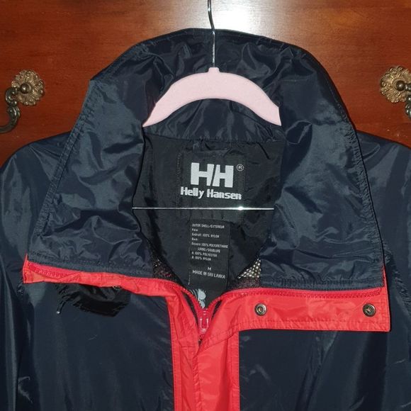 Men's Helly Hansen Colorblock Waterproof Rain Parka sz Med - Picture 3 of 6